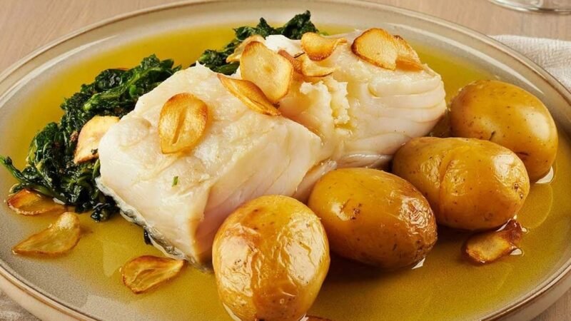 Receita Fácil de Bacalhau à Lagareiro Crocante e Aromático