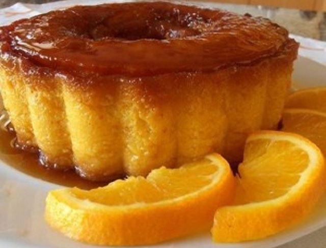 Pudim de Laranja com Vinho do Porto
