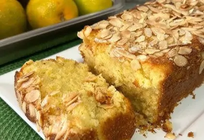 Bolo de Laranja e Amêndoa Fit Sem Açúcar
