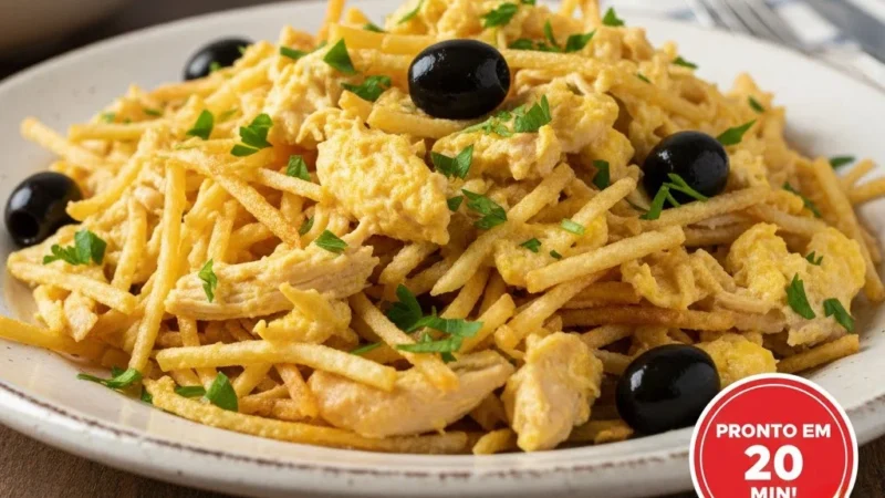 Como fazer Frango à Brás simples e delicioso (O segredo para não ficar seco).