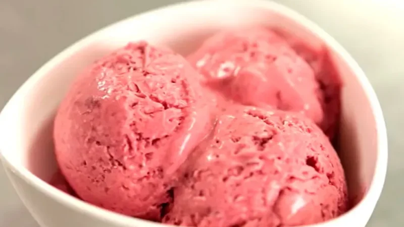 Gelado de Frutas Vermelhas Fit Sem Açúcar