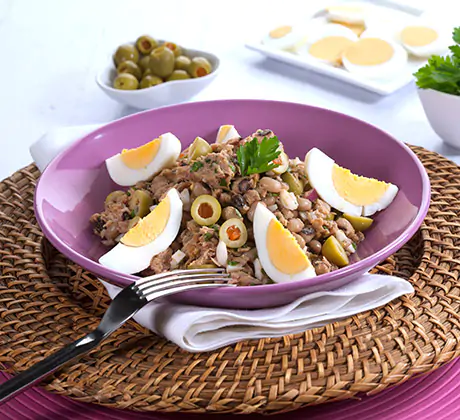 Salada de Feijão-Frade com Atum e Ovo — Receita Portuguesa