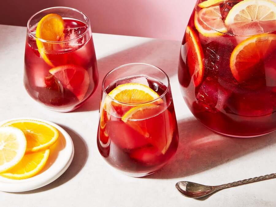 Sangria de Morango e Porto